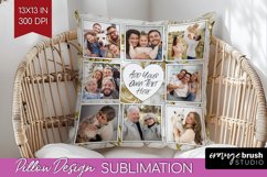 Rose Photo Pillow PNG - Floral Picture Frame Pillow Cover Product Image 1