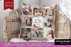 Rose Photo Pillow PNG - Floral Picture Frame Pillow Cover Product Image 1