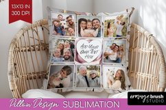 Rose Photo Pillow PNG - Floral Picture Frame Pillow Cover Product Image 1