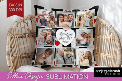 Heart Pattern Photo Pillow PNG - Valentines Day Picture Product Image 1