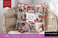 Heart Pattern Photo Pillow PNG - Valentines Day Picture Product Image 1