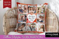 Heart Pattern Photo Pillow PNG - Valentines Day Picture Product Image 1