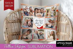 Heart Pattern Photo Pillow PNG - Valentines Day Picture Product Image 1