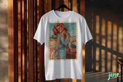 Pin-Up Girl Postage Stamps Sublimation Product Image 3