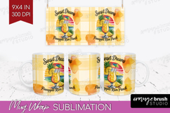Pineapple Rum Punch Cocktail Mug Wrap Summer Drink Mug PNG Product Image 1
