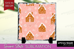 Pink Christmas Slate PNG - Coquette Xmas Square Slate Product Image 1