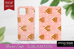 Pink Christmas Phone Case PNG - Coquette Xmas Case PNG Product Image 1