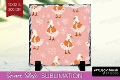 Pink Christmas Slate PNG - Coquette Xmas Square Slate Product Image 1