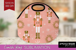 Pink Christmas Lunch Bag - Coquette Xmas Lunch Bug PNG Product Image 1