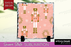 Pink Christmas Slate PNG - Coquette Xmas Square Slate Product Image 1
