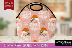 Pink Christmas Lunch Bag - Coquette Xmas Lunch Bug PNG Product Image 1