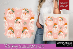 Pink Christmas Tote Bag - Coquette Xmas Tote Bag PNG Product Image 1