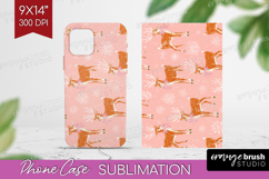 Pink Christmas Phone Case PNG - Coquette Xmas Case PNG Product Image 1