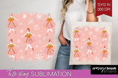 Pink Christmas Tote Bag - Coquette Xmas Tote Bag PNG Product Image 1