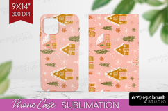 Pink Christmas Phone Case PNG - Coquette Xmas Case PNG Product Image 1