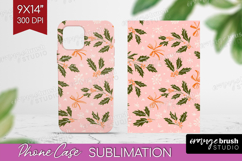 Pink Christmas Phone Case PNG - Coquette Xmas Case PNG Product Image 1