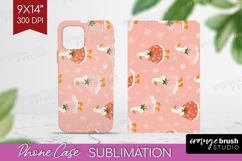 Pink Christmas Phone Case PNG - Coquette Xmas Case PNG Product Image 1