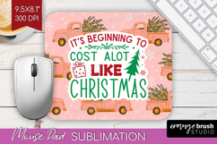 Funny Christmas Quote Mouse Pad Sublimation - Pink Xmas PNG Product Image 1