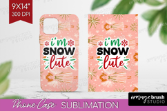 Funny Christmas Quote Phone Case PNG - Pink Xmas Case PNG Product Image 1