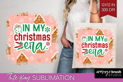 Funny Christmas Quote Tote Bag - Pink Xmas Tote Bag PNG Product Image 1