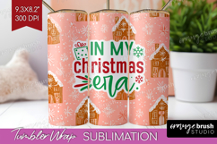 Funny Christmas Quote Tumbler Wrap - Pink Xmas Tumbler PNG Product Image 1