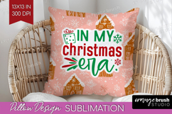 Funny Christmas Quote Pillow Sublimation - Pink Xmas Pillow Product Image 1