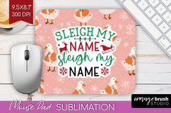 Funny Christmas Quote Mouse Pad Sublimation - Pink Xmas PNG Product Image 1
