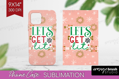 Funny Christmas Quote Phone Case PNG - Pink Xmas Case PNG Product Image 1