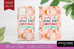Funny Christmas Quote Phone Case PNG - Pink Xmas Case PNG Product Image 1