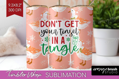Funny Christmas Quote Tumbler Wrap - Pink Xmas Tumbler PNG Product Image 1