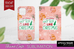 Funny Christmas Quote Phone Case PNG - Pink Xmas Case PNG Product Image 1