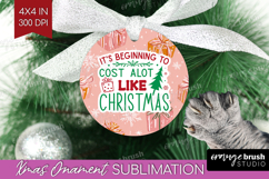 Funny Christmas Quote Ornament PNG - Pink Xmas PNG Product Image 1