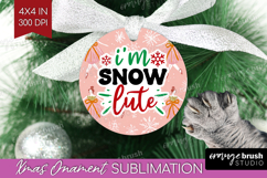 Funny Christmas Quote Ornament PNG - Pink Xmas PNG Product Image 1