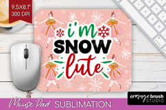 Funny Christmas Quote Mouse Pad Sublimation - Pink Xmas PNG Product Image 1
