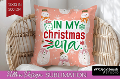 Funny Christmas Quote Pillow Sublimation - Pink Xmas Pillow Product Image 1