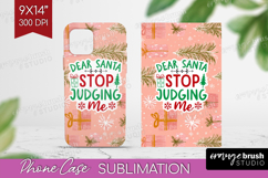 Funny Christmas Quote Phone Case PNG - Pink Xmas Case PNG Product Image 1