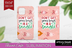 Funny Christmas Quote Phone Case PNG - Pink Xmas Case PNG Product Image 1
