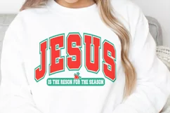 Jesus The Reason For The Season SVG, Faith Christmas Png Product Image 3