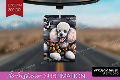 Poodle Dog Air Freshener PNG Halloween PNG Sublimation Product Image 1