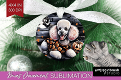 Poodle Dog Ornament PNG Halloween PNG Sublimation Product Image 1