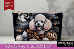 Poodle Dog Cosmetic Bag Halloween Makeup Bag PNG Sublimation Product Image 1