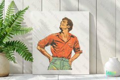 Pop-Art Man Sublimation Clipart Product Image 2
