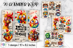 Funny Sarcastic Animal Tumbler Wraps, Coffee Lover Quotes Product Image 9