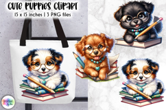 Cute Puppies Clipart | Dog Lover Adorable Illustration Product Image 1