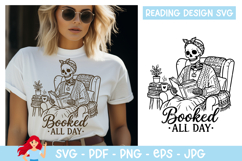 Booked all day SVG, Reading SVG Product Image 1