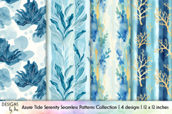 Coastal Seamless Patterns, Ocean Digital Paper, Beach Print Product Image 1