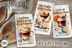 Coffee Cocktails Kitchen Towel Bundle, Coffee Lover Prints Product Image 5