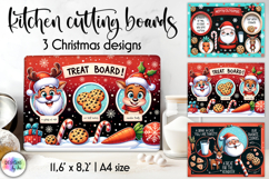 Christmas Treat Board Sublimation Bundle, Santa&#039;s Tray PNG Product Image 2