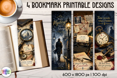 True Crime, Mystery and Detective Printable Bookmarks Product Image 1
