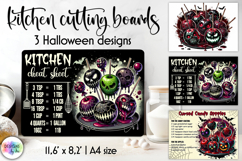 Halloween Cutting Boards Designs, Kitchen Conversion Charts Product Image 1